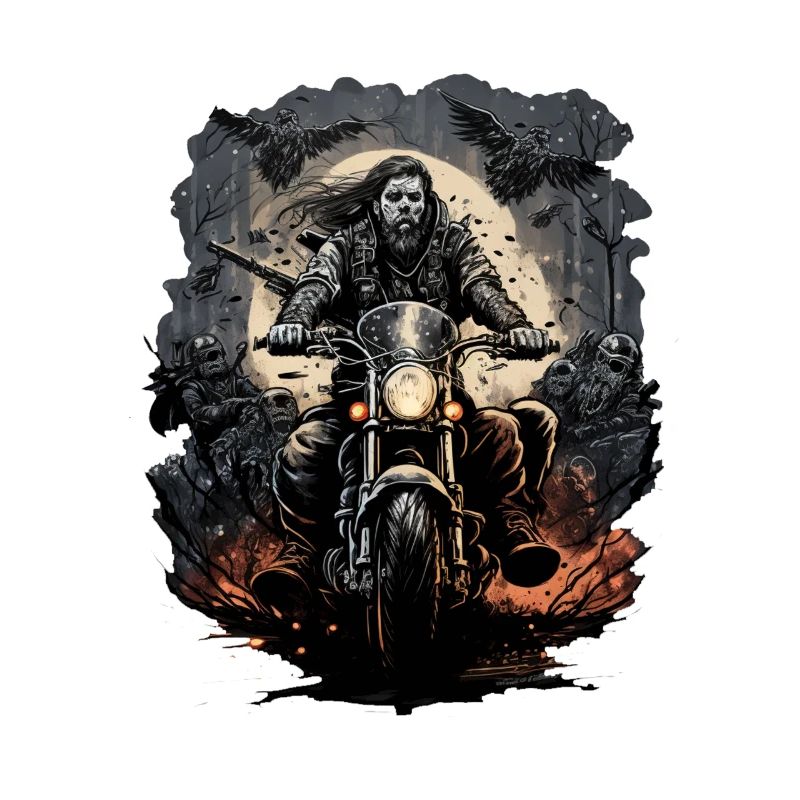 Biker im Mondlicht