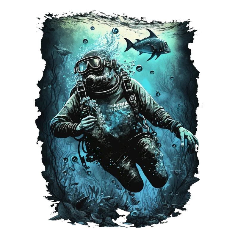 Taucher unter Wasser