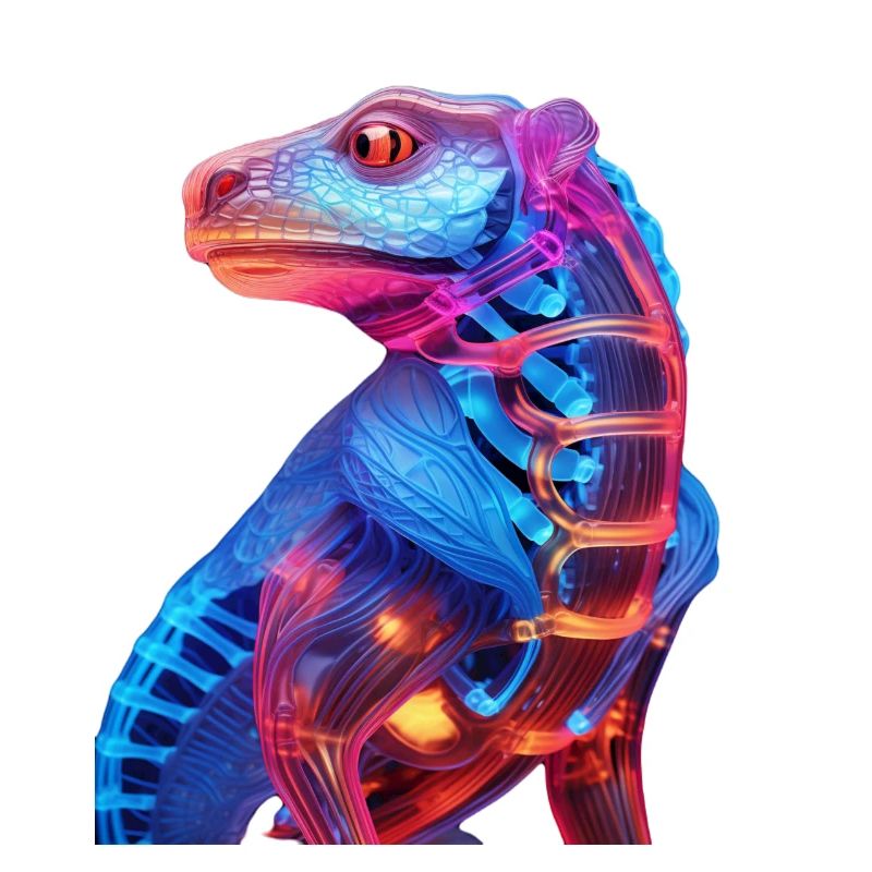 Neon Illuminated Dragon