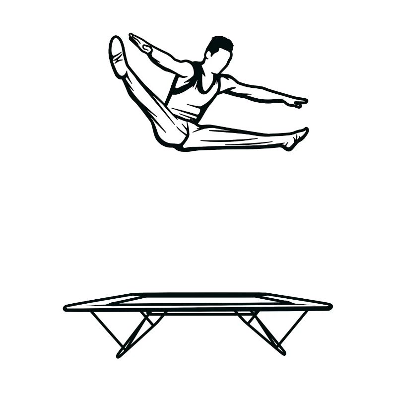 Kleiner Trampolinspringer