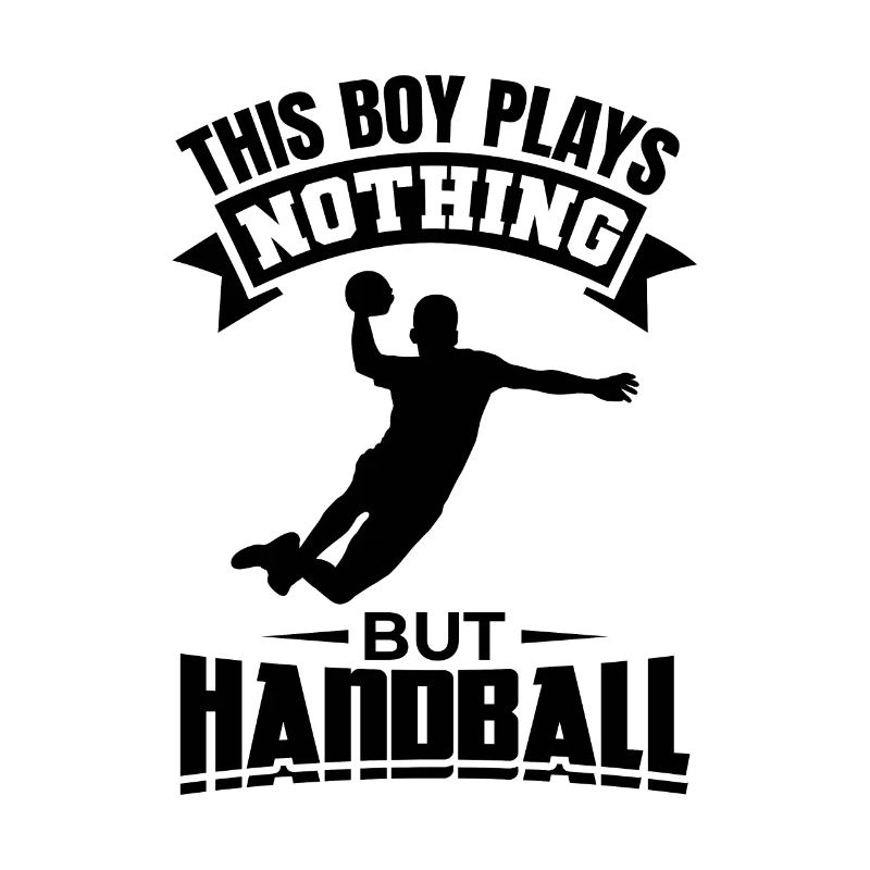 Boy playing handball