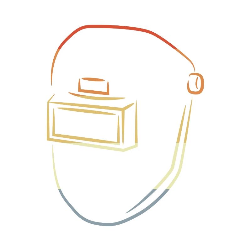 Schweißen Maske Zeichnung