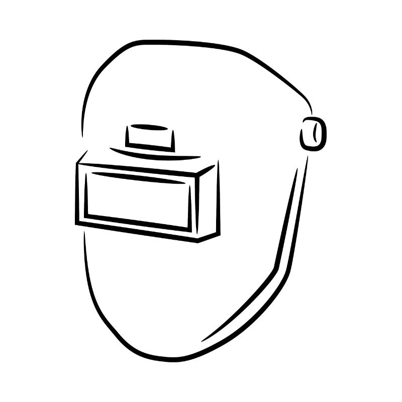 Schweißhelm Skizze