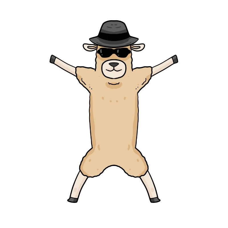 Coole Umarmung Alpaka
