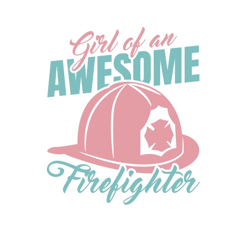 Mädchen eines tollen Feuerwehrmannes
