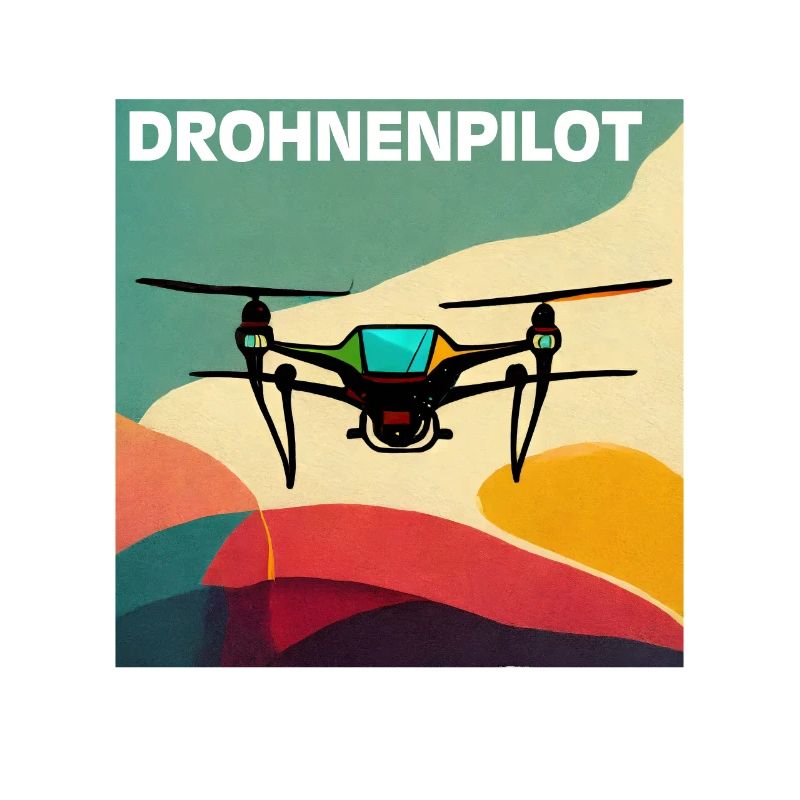 Drohnenpilot Retro-Poster