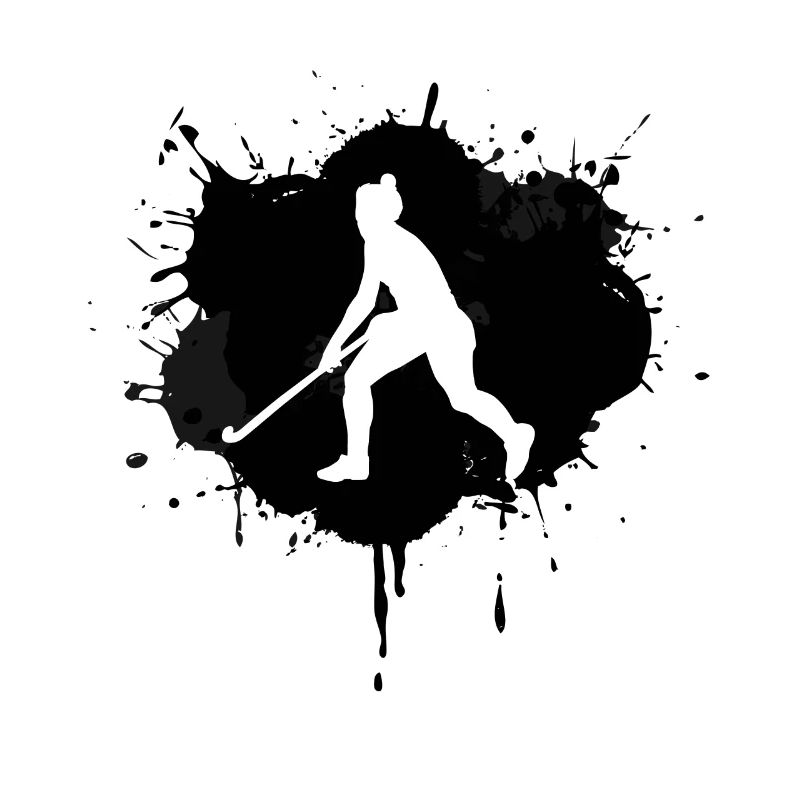 Feldhockeyspieler Skizze