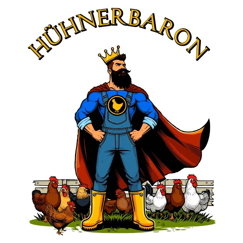 Hühnerbaron Hühnerheld Hühner Fan