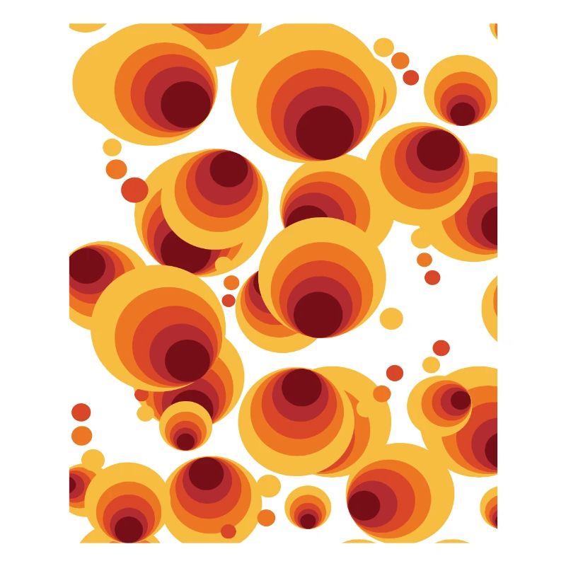 Abstract Polka Dots Circle Pattern