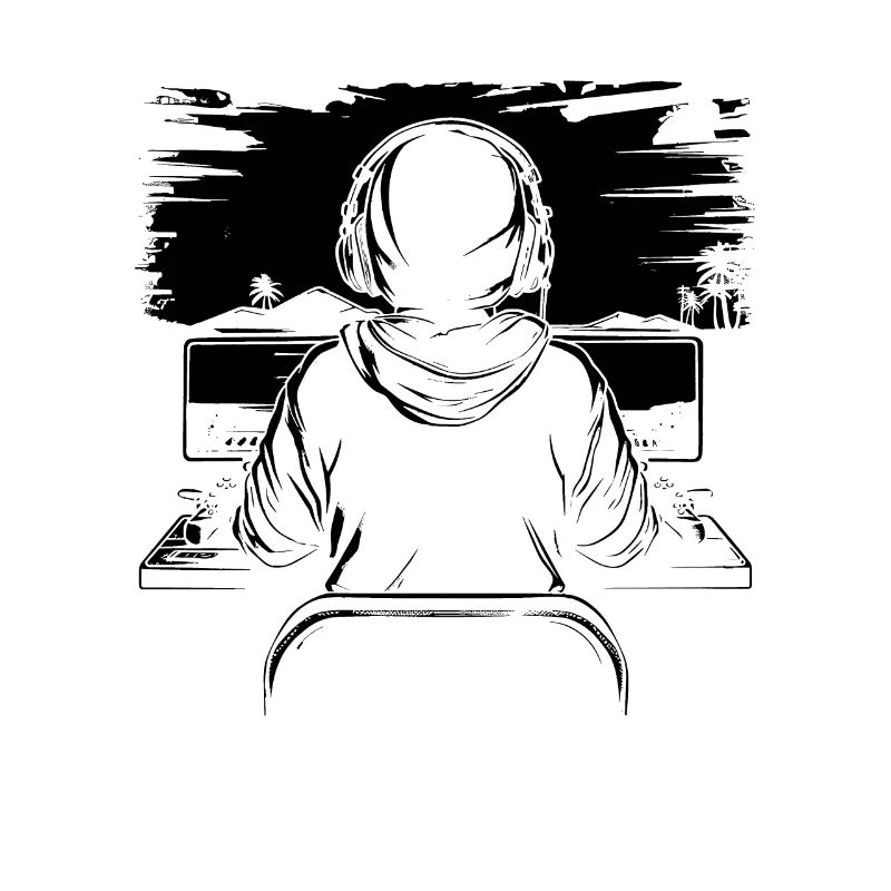 Gamer Skizze
