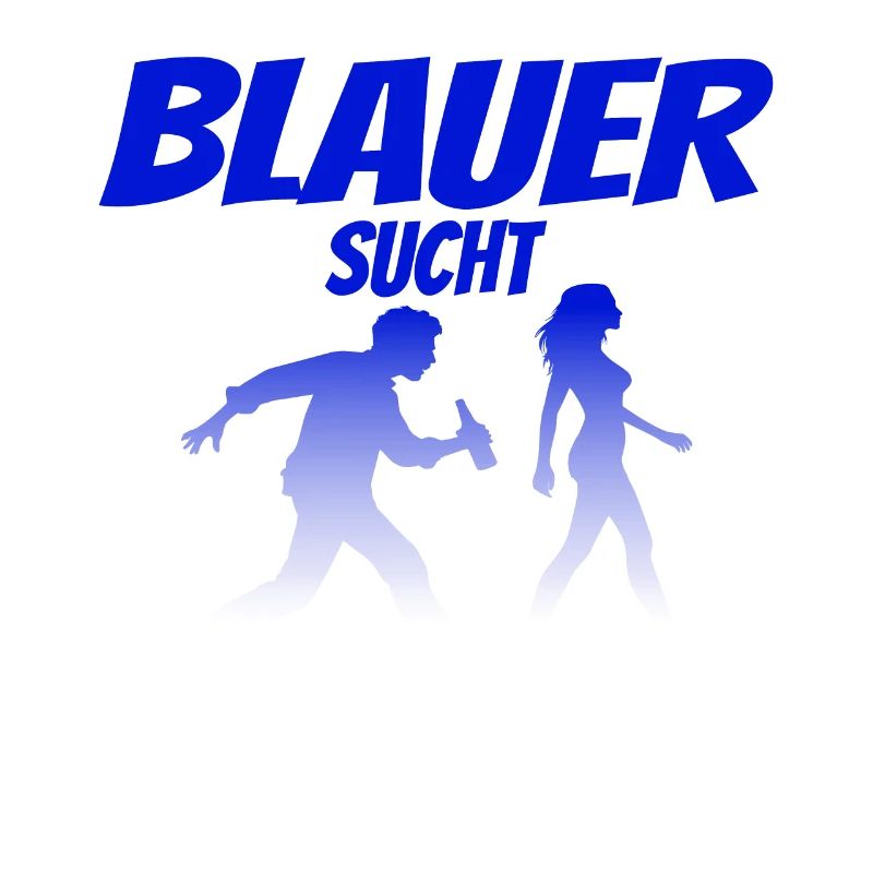 Blauer Sucht Frau