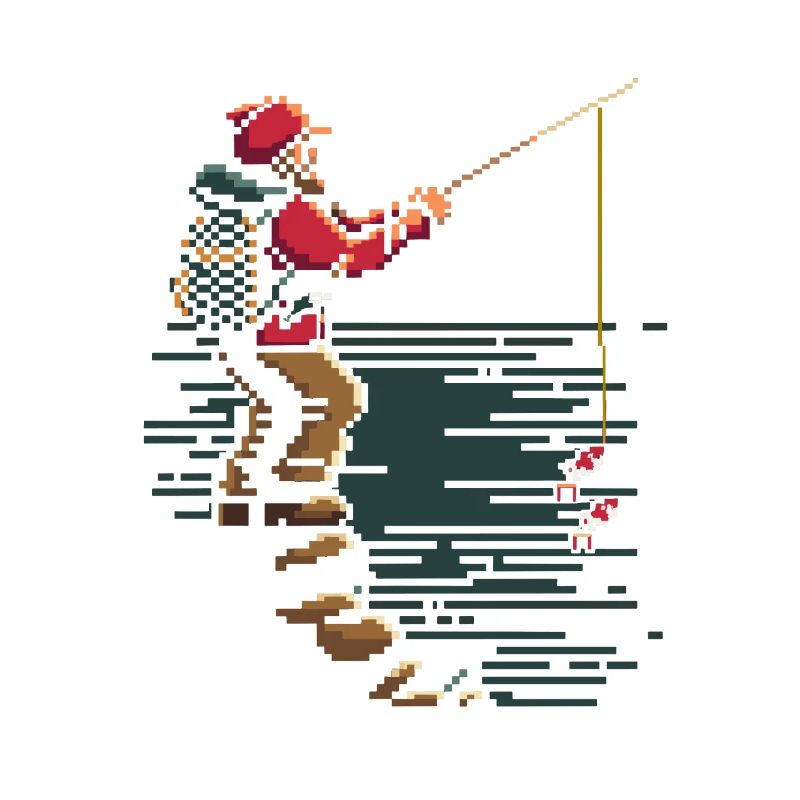 Angeln Pixel Grafik
