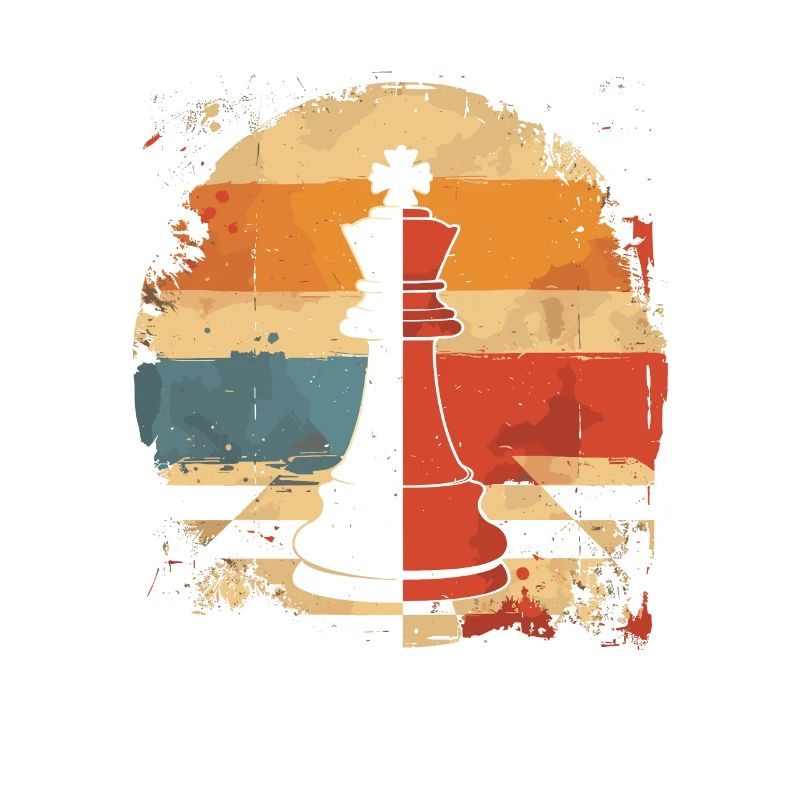 Schachfigur Retrowave