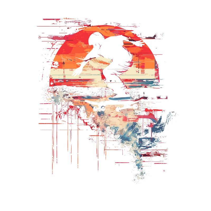 Skateboarder Steamwave