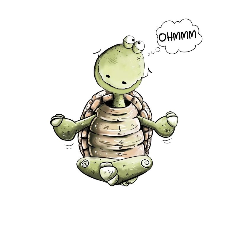 Schildkröte Yoga Ohmmm