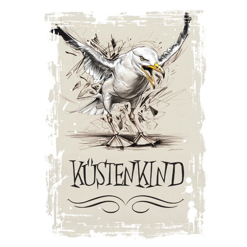 Küstenkind - Möwenskizze