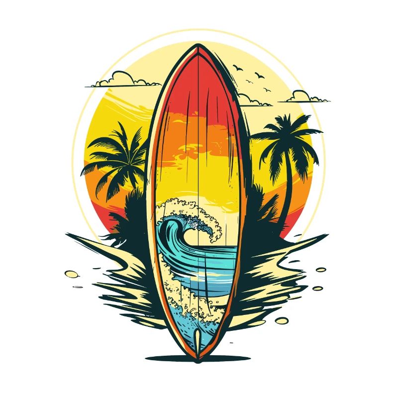 Surfen Porträt