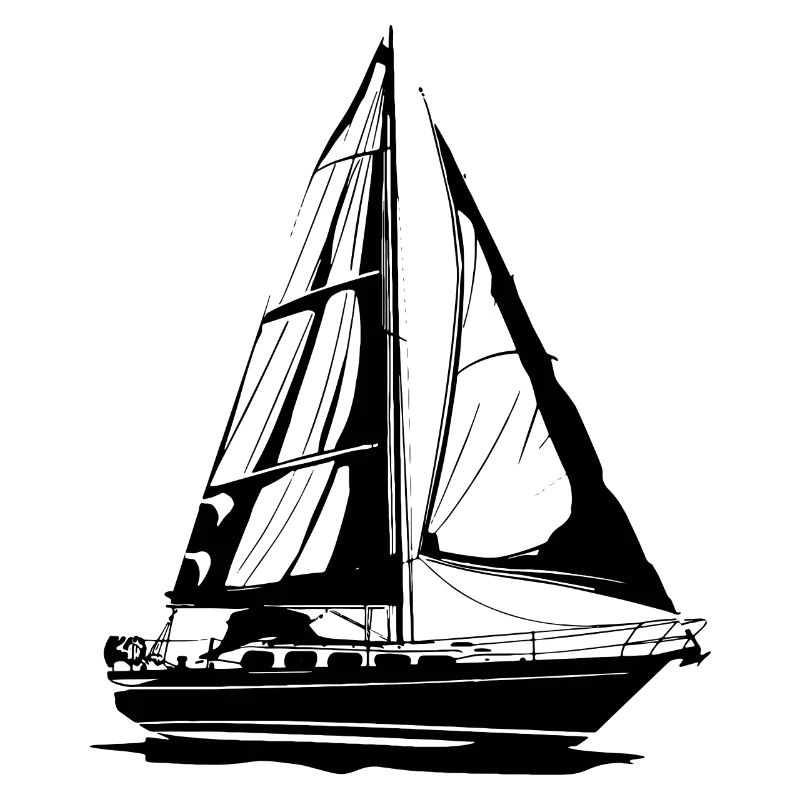 Segelboot Skizze