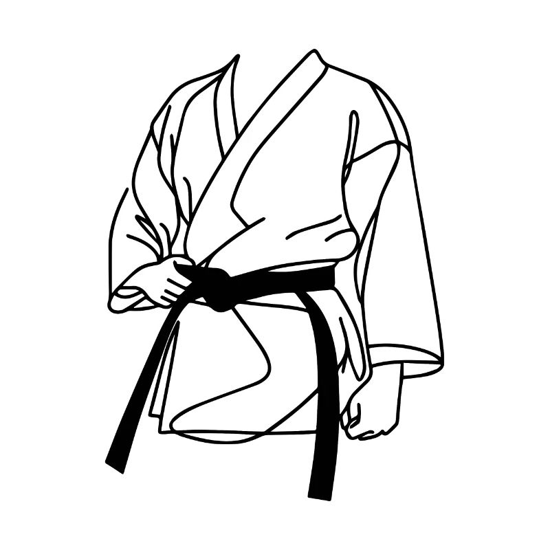 Karateka Zeichnung