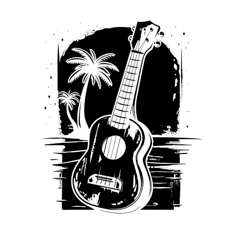 Ukulele Zeichnung