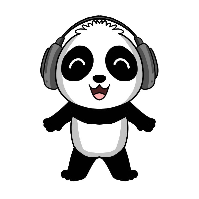 Panda Musik Kopfhörer