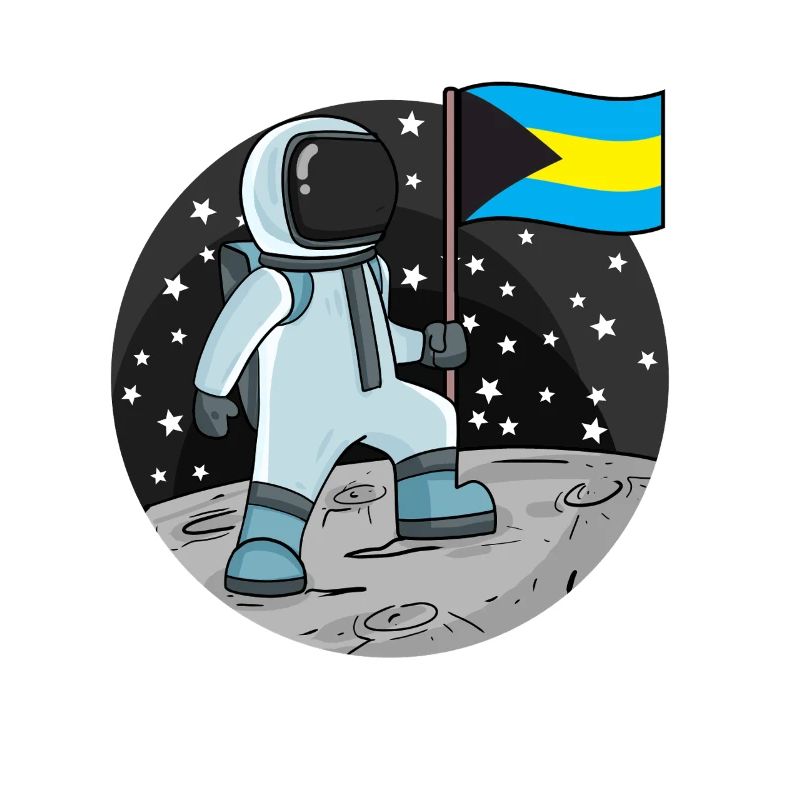 Astronaut Fahne Bahamas
