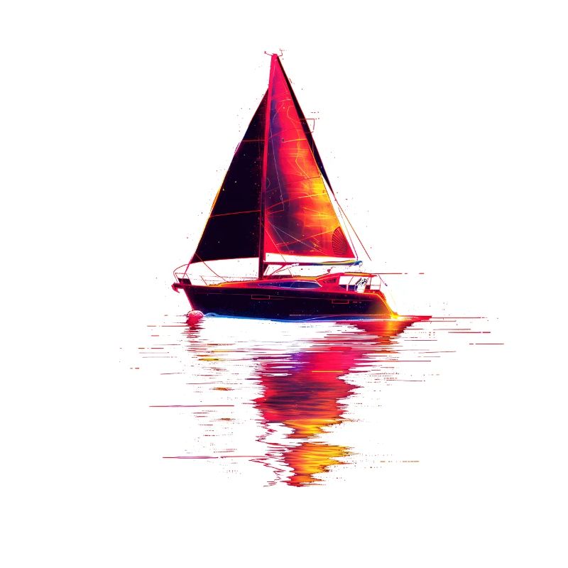 Segelschiff Retrowave