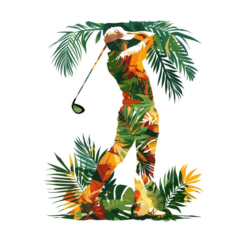 Golfer Cartoon Look