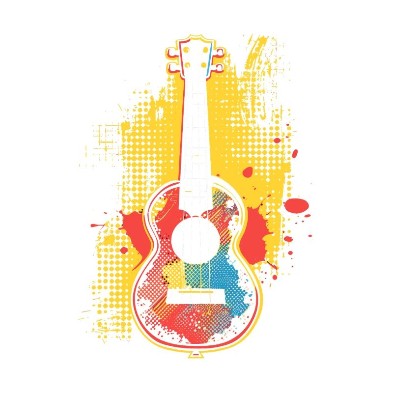 Ukulele Cartoon-Stil