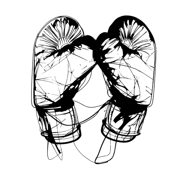 Boxhandschuhe Zeichnung