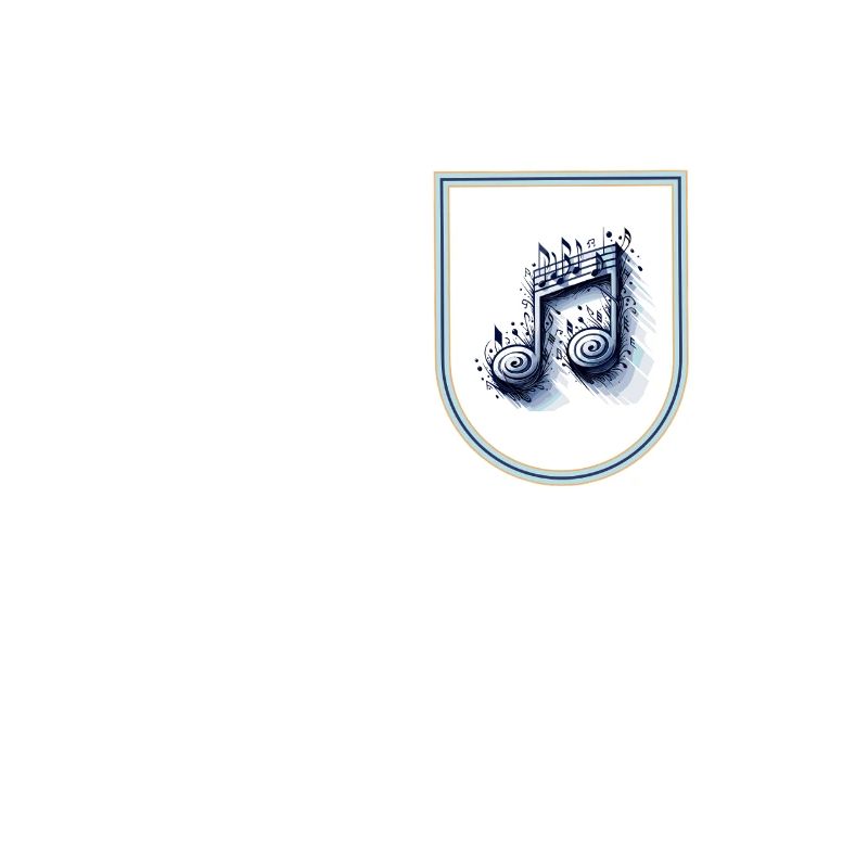 Musiknoten im Wappenstyle