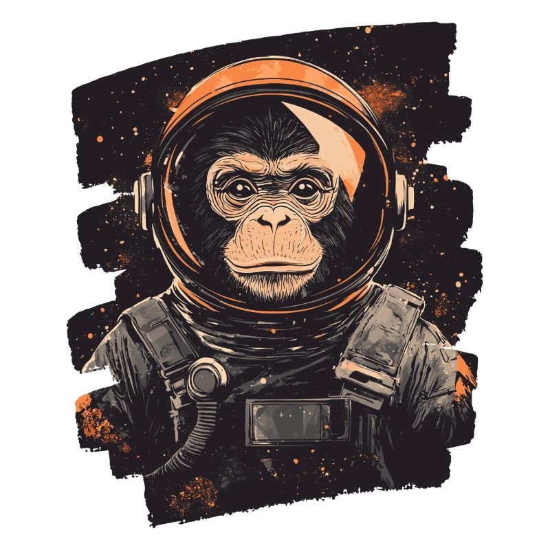 Affe Astronaut