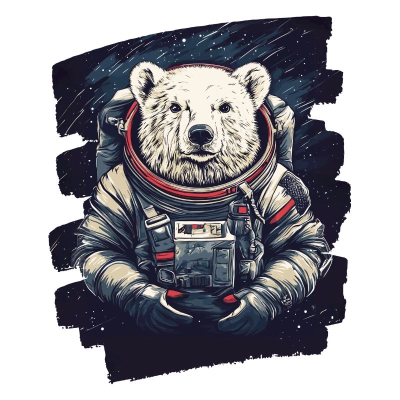Eisbär Astronaut