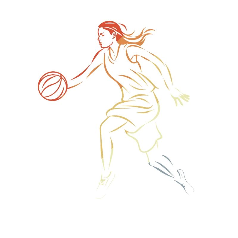 Weiblicher Basketballer