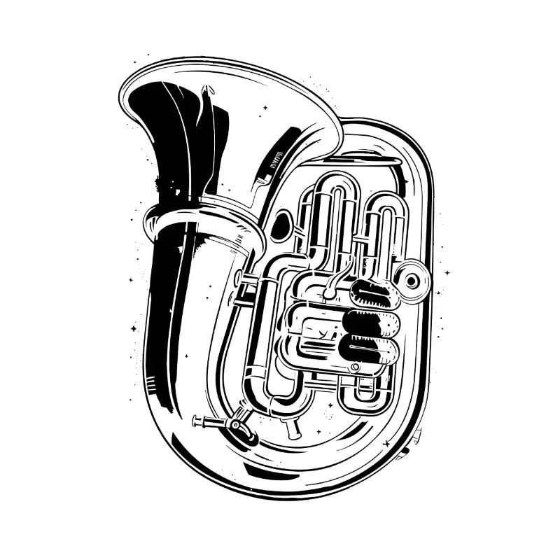 Tuba Zeichnung