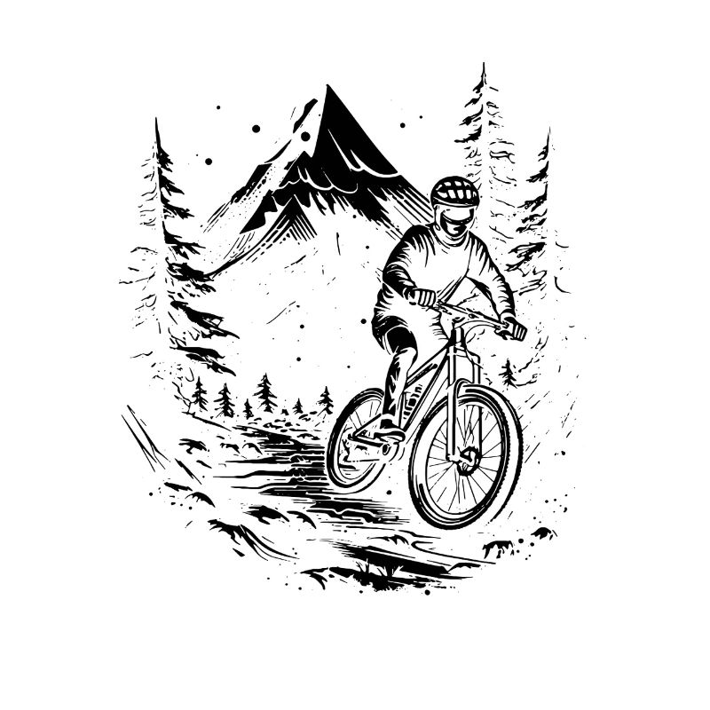 Mountainbiking Skizze