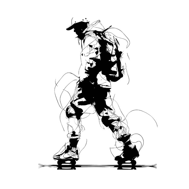 Roller Skater Drawing