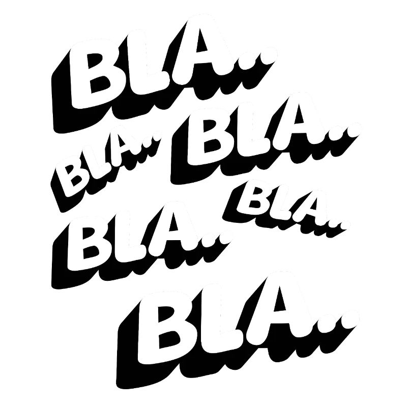 Bla Bla Bla Lustig Statement Genervt Kaffee