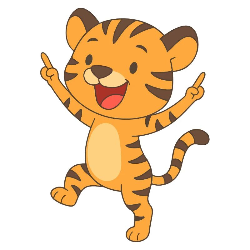 Fröhliches Tigerchen