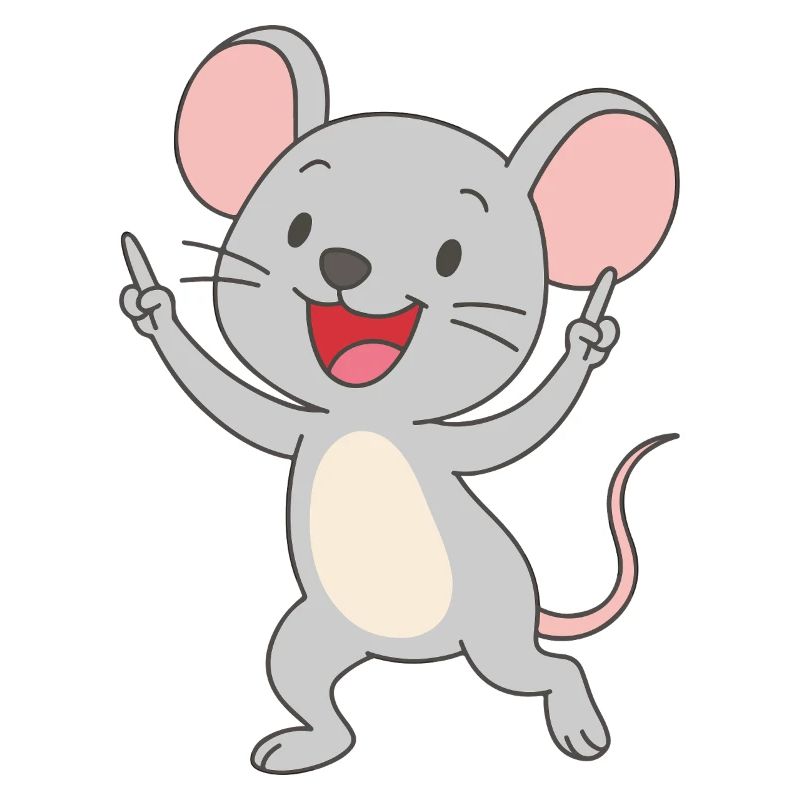 Tanzende Spaßmaus