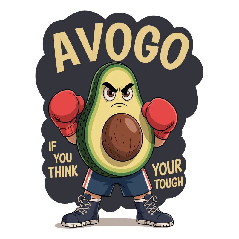 Lustiges Avocado-Boxen