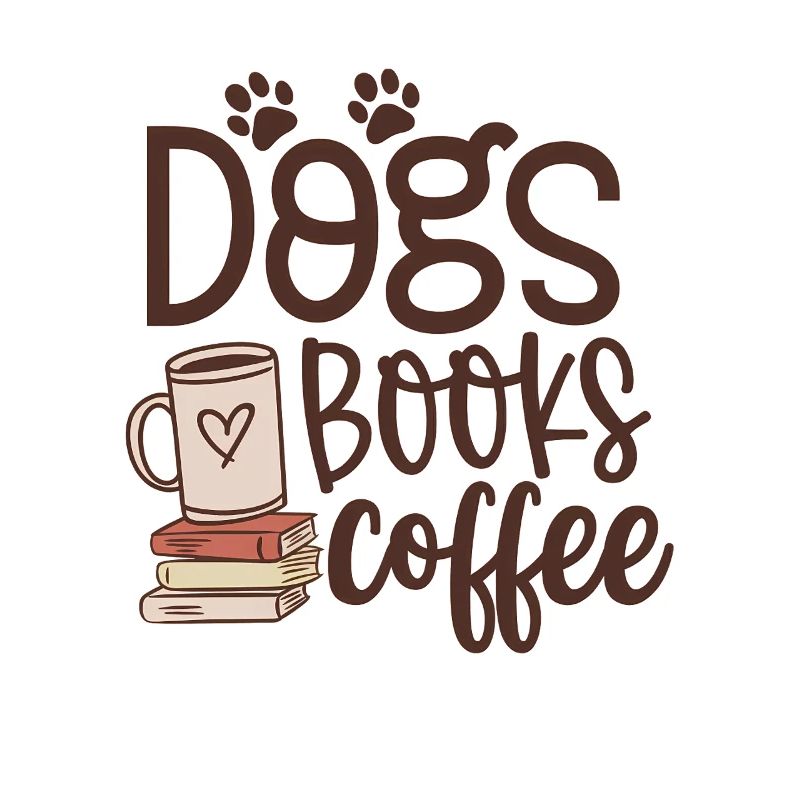 Hundebücher und Kaffee