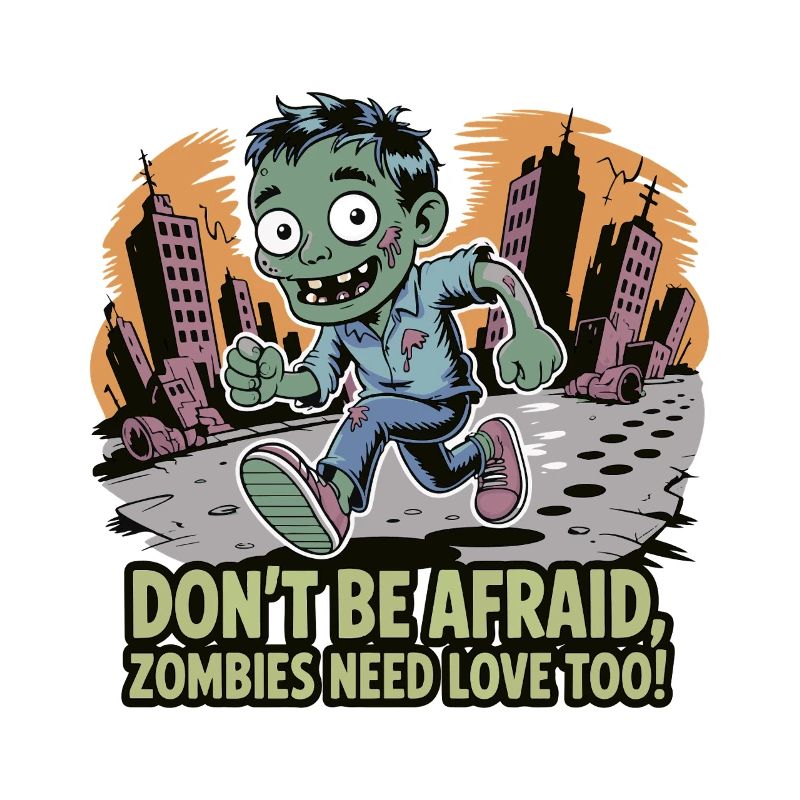 Zombie-Liebeslauf-Druck