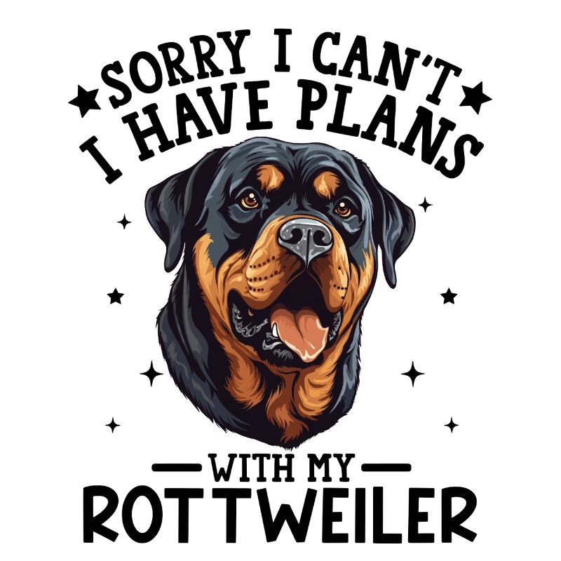 Ausdrucksstarke Rottweiler Hund Illustration