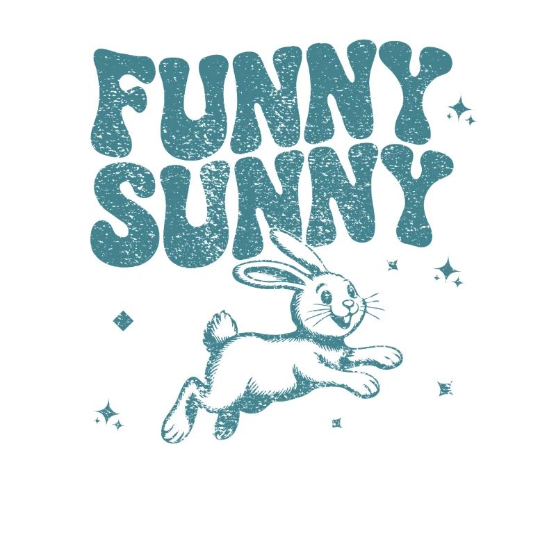 Verspieltes Hasen-Comic-Design