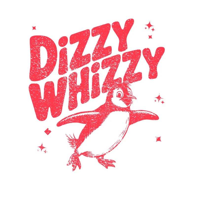 Schwindliger Whizzy Pinguin Illustration