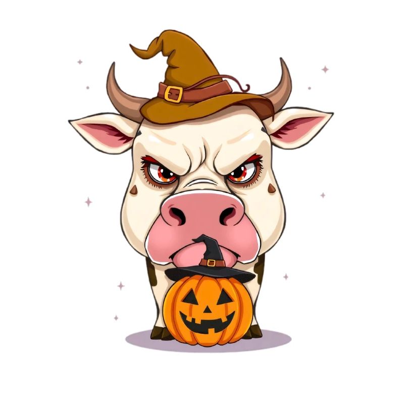 Grimmiger Halloween-Zauberbulle