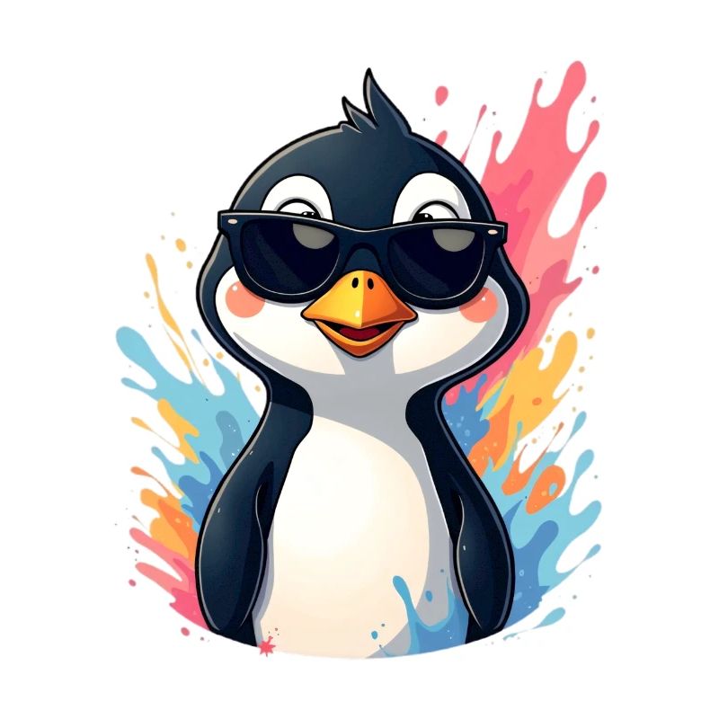 Cool Pingu mit Sonnenbrille