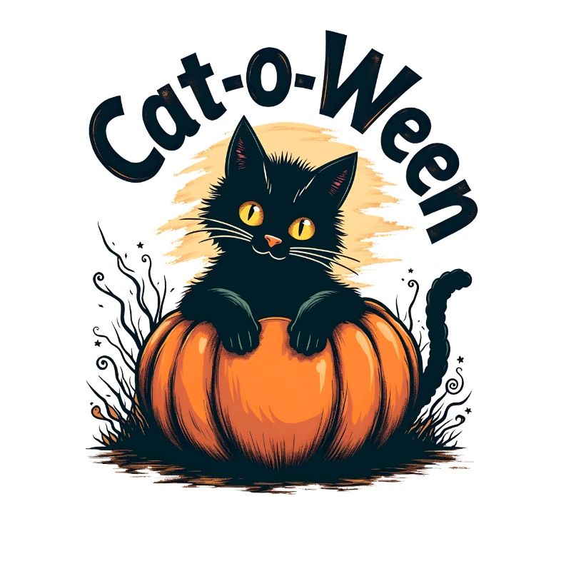 Cat-O-Ween Halloween Katzen Motiv