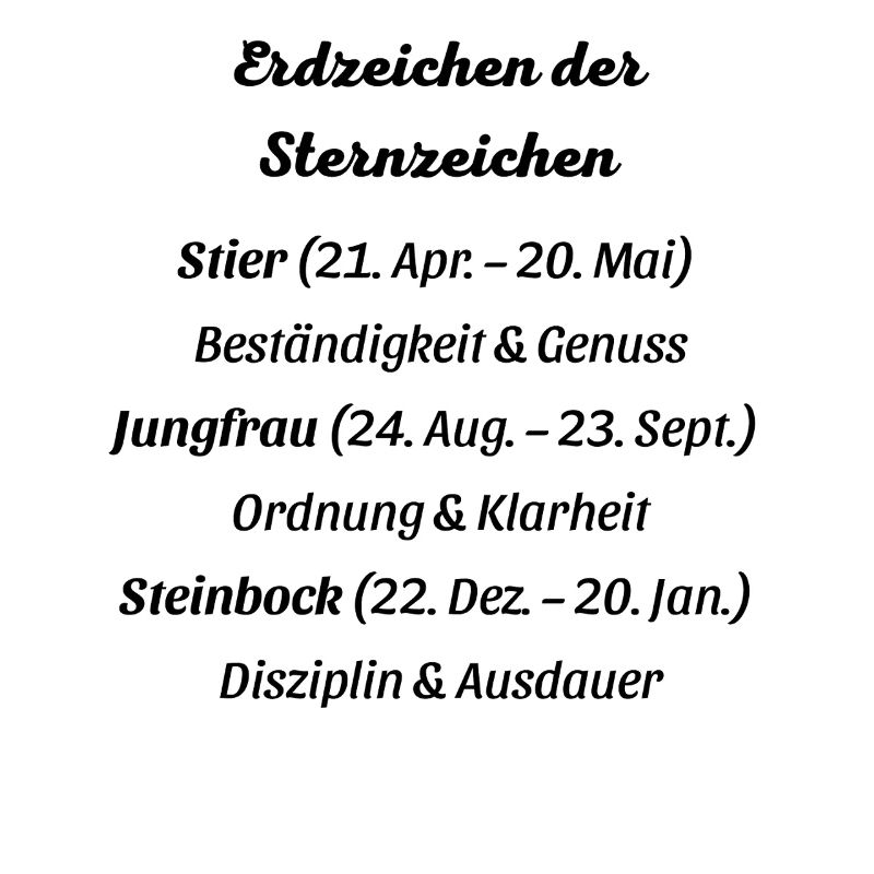 Erdzeichen_der_Sternzeichen